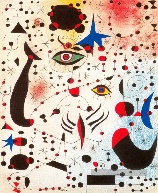 Chiffres et constellations en amour avec une femme Joan Miro Peintures à l'huile